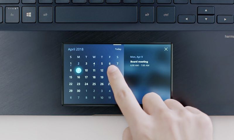 Asus laptop vervangt de touchpad voor een touchscreen
