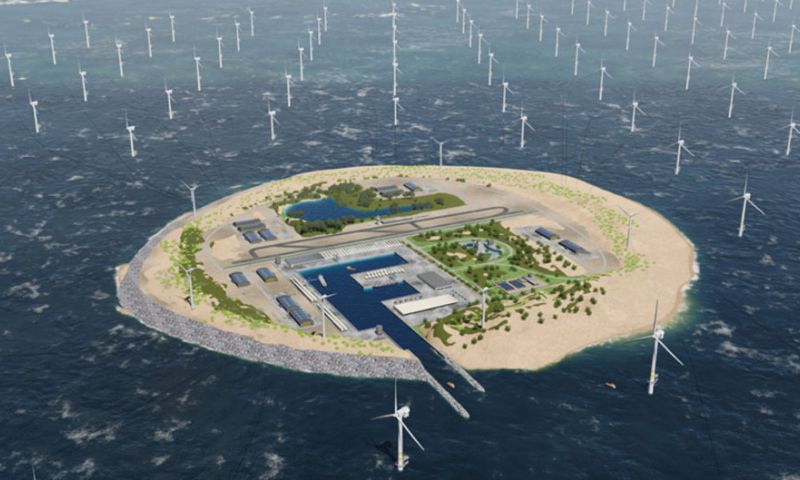 Omstreden plan: windmoleneiland midden in de Noordzee