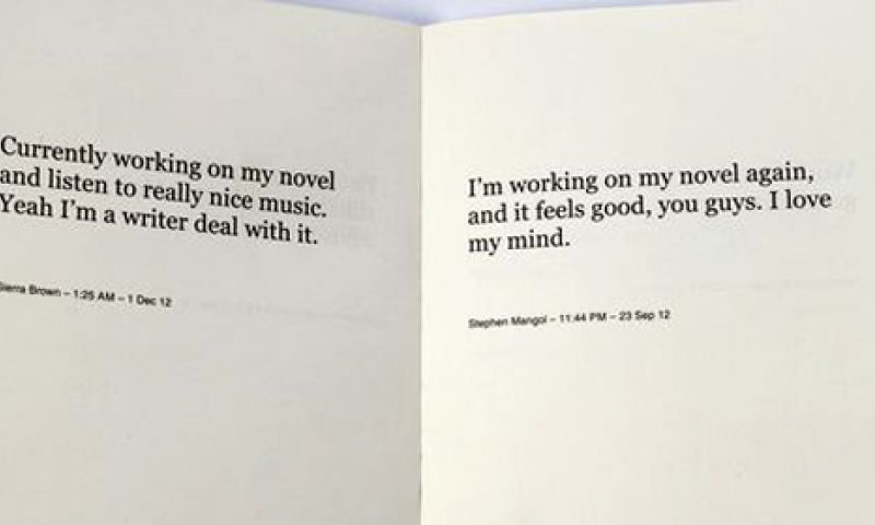 Boek vol tweets over 'ik werk nu aan mijn roman'