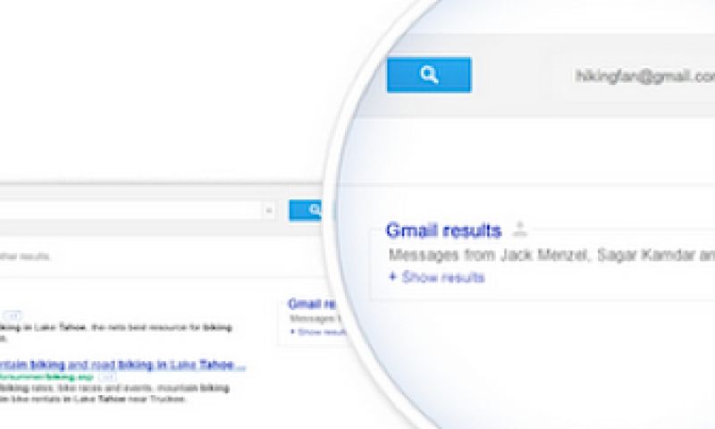 Persoonlijke Gmails in zoekresultaten Google