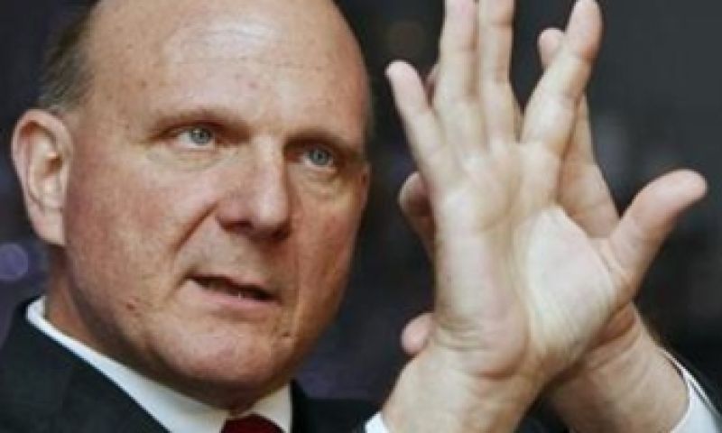 Ballmer heeft reuzentablet aan de muur