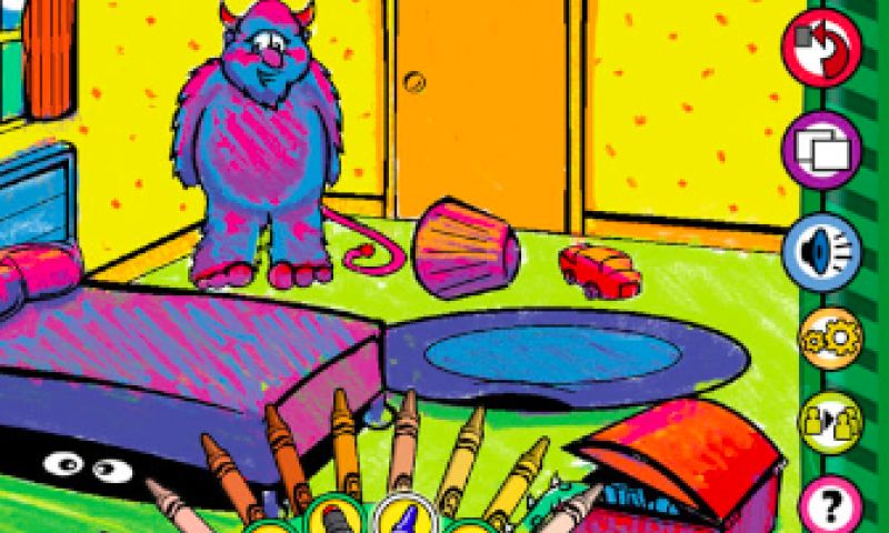 Kleuren op papa's iPad