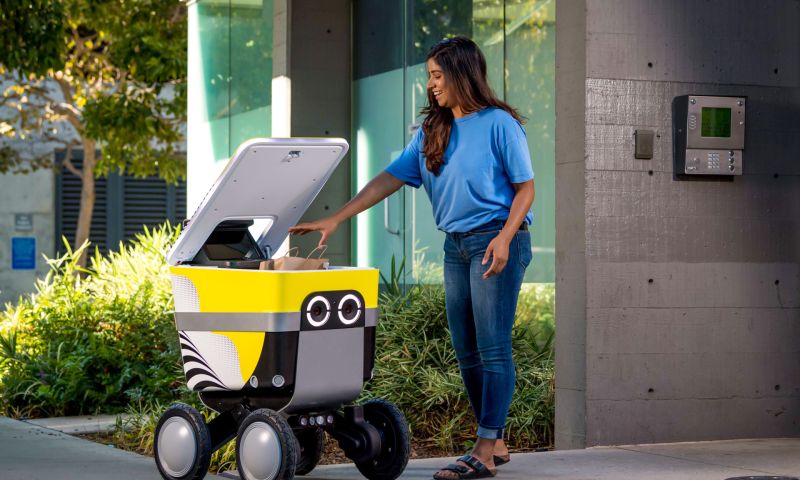 uber eats maaltijdbezorging robots autonome zelfrijdende auto