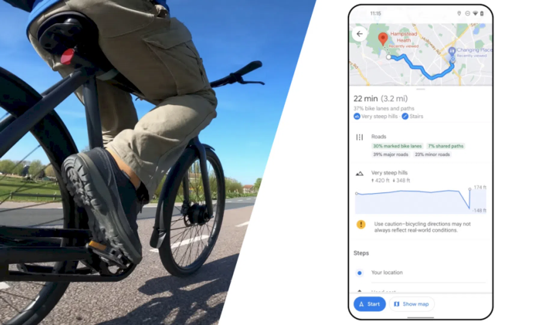 google maps fiets route fietsroute fietsen