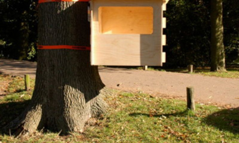 Boomhut om in elkaar te schuiven