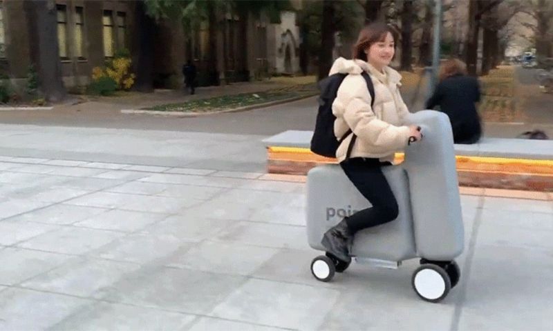 Opblaasbare e-bike past in rugzak