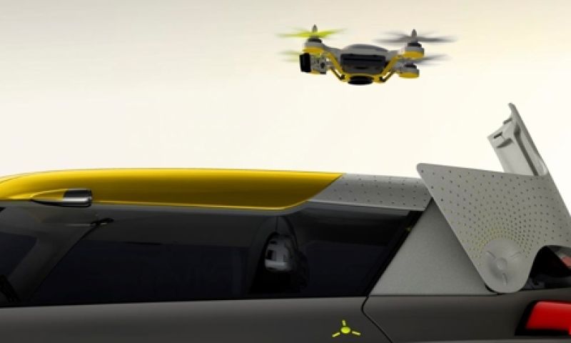 Volgt de auto van de toekomst zijn eigen drone?