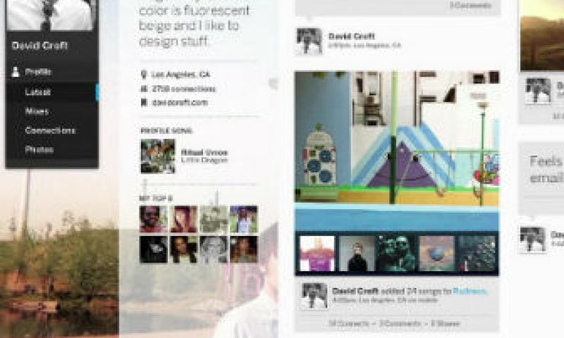 Het nieuwe MySpace lijkt op Pinterest en Microsofts Metro