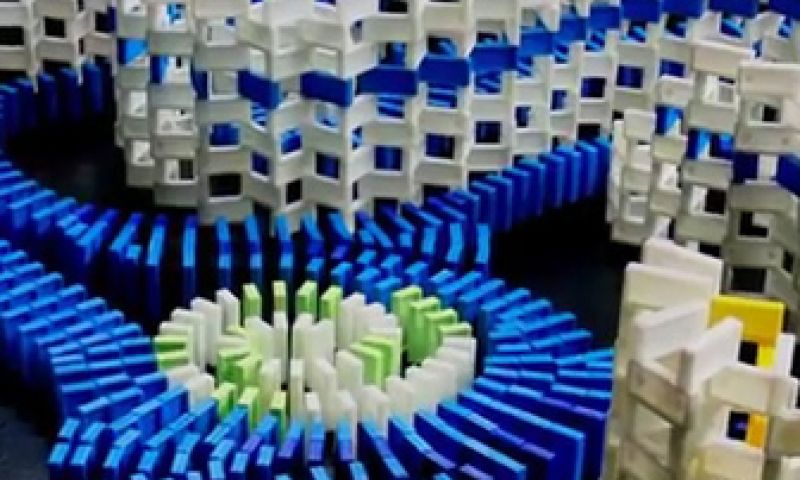 Van Goghs Sterrennacht met domino