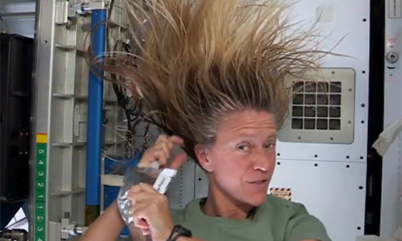 Haren wassen zonder zwaartekracht