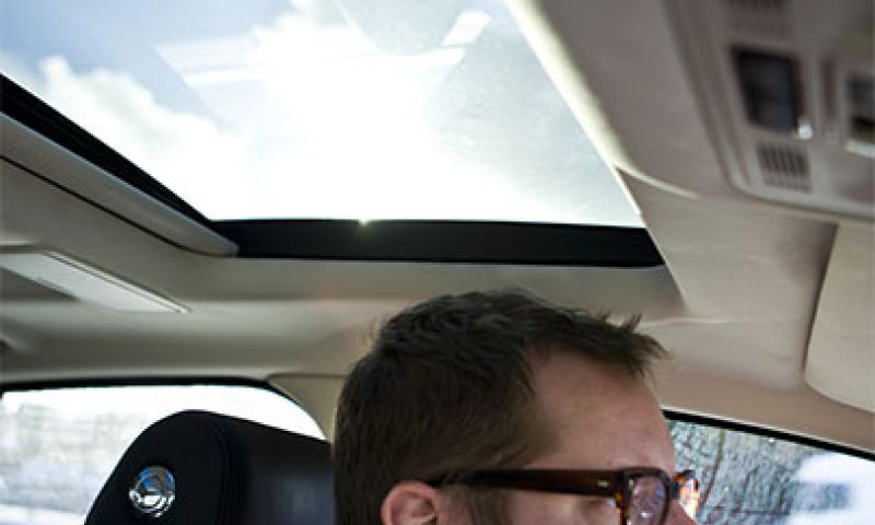 Autobahnen in een Jaguar XJ