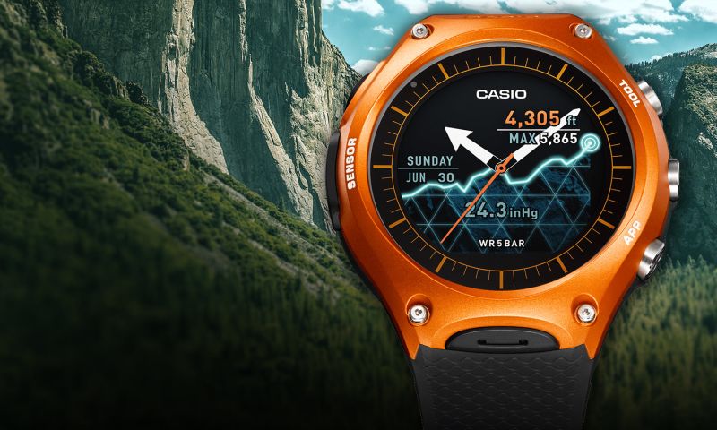 Casio's eerste Android Wear-horloge is voor het buitenleven