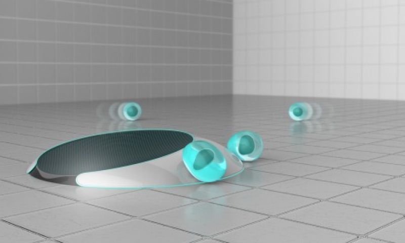 Slimme robotstofzuiger maakt schoon met gel-balletjes