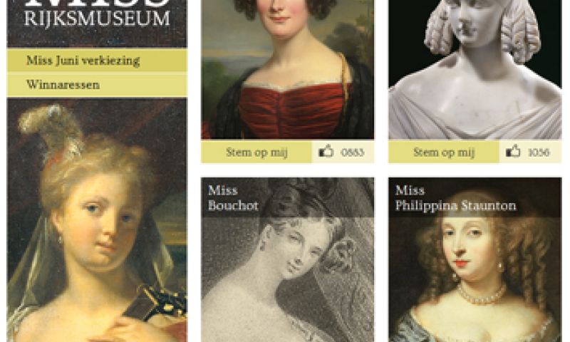 Rijksmuseum houdt Miss-verkiezing op Facebook