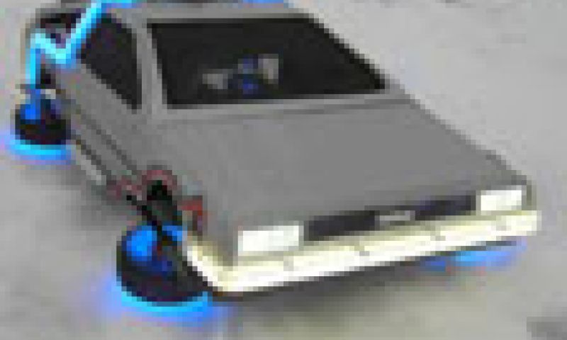 Flying RC DeLorean