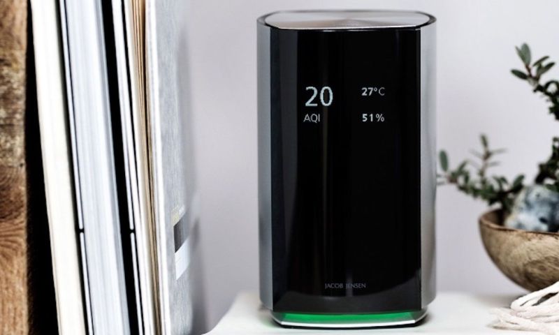 Strakke luchtkwaliteitmeter van Jacob Jensen