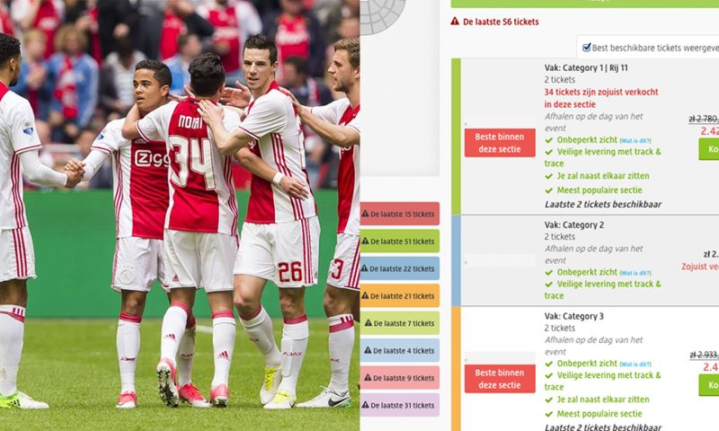 Peperdure Ajax-kaarten tonen de slinkse trucs van ticketsites