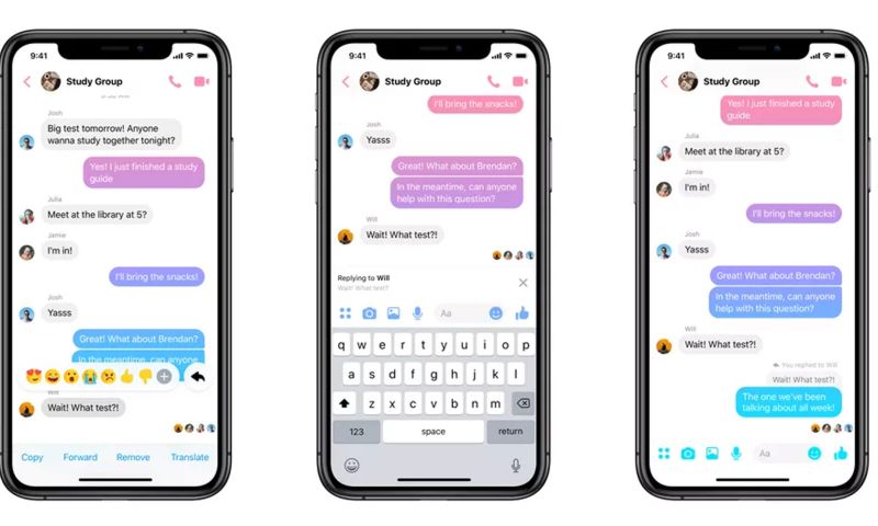 Direct replyen op berichten in Facebook Messenger