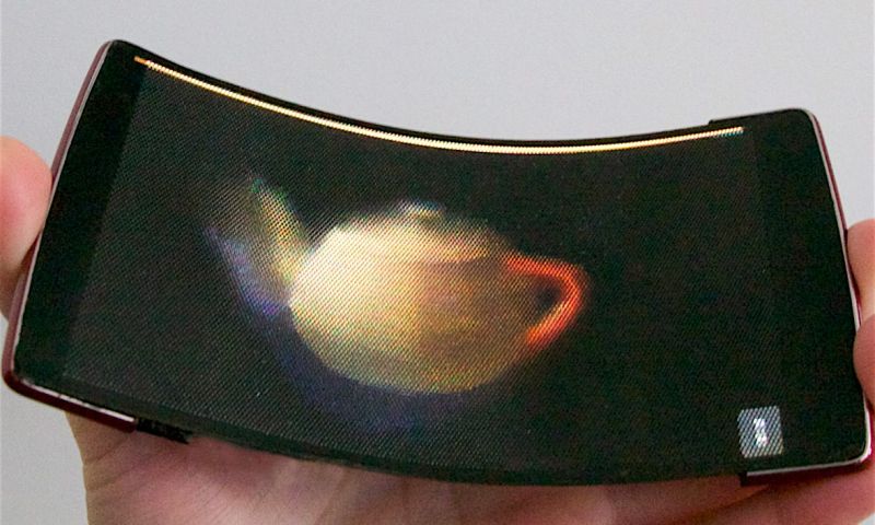Deze buigbare smartphone toont holografische 3D-beelden