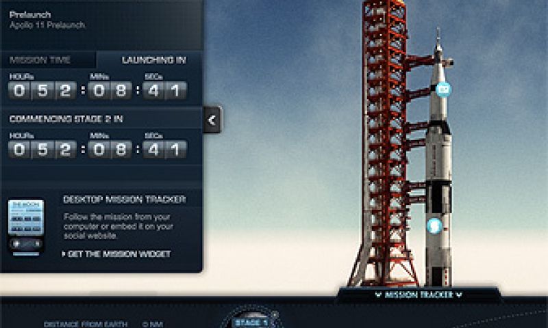 Apollo 11 missie in real-time