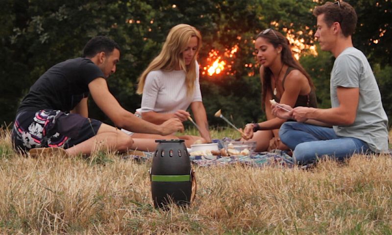 Draagbare open haard uit Den Haag op Kickstarter