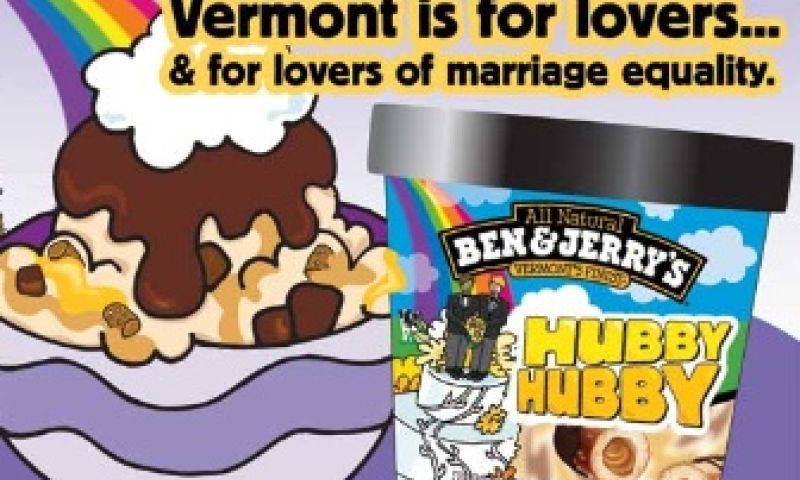 Ben en Jerry's viert het homohuwelijk