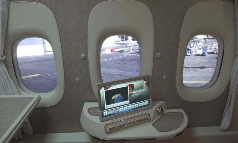 Emirates overweegt vliegtuigen met virtuele ramen