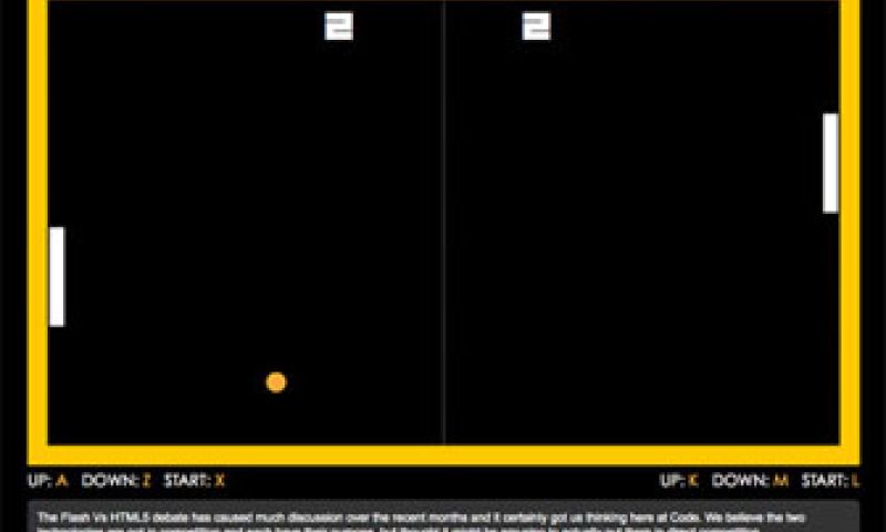 HTML5 versus Flash, de game