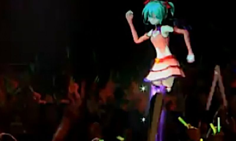 Holografische popster op tour