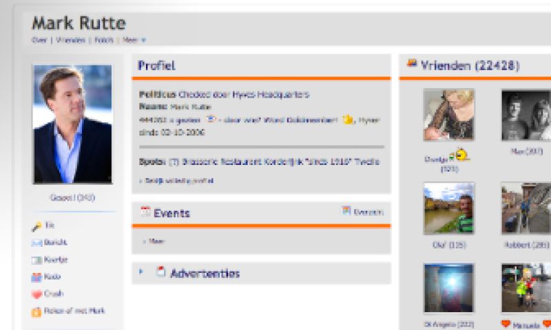 Onze nieuwe premier stopt met Hyves