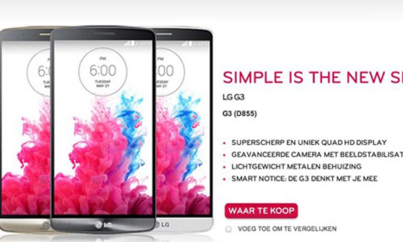 Oeps: LG Nederland lekt de G3 een dag te vroeg