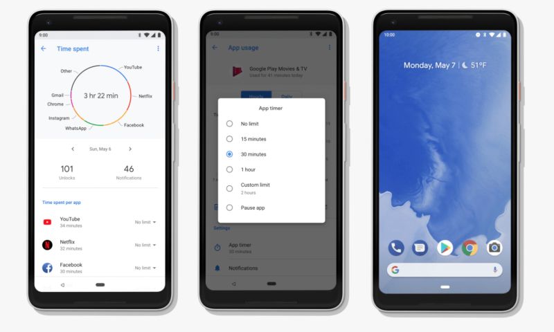 google digitaal welzijn officieel verschenen verslaving Android play store
