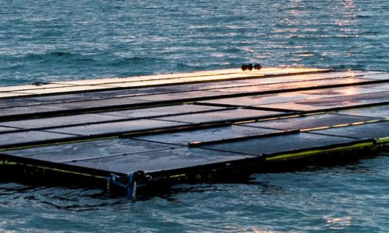 zonnepanelen op zee zonnepark zonne-energie noordzee