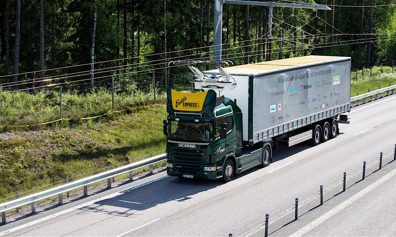 Elektrische snelweg geopend in Zweden