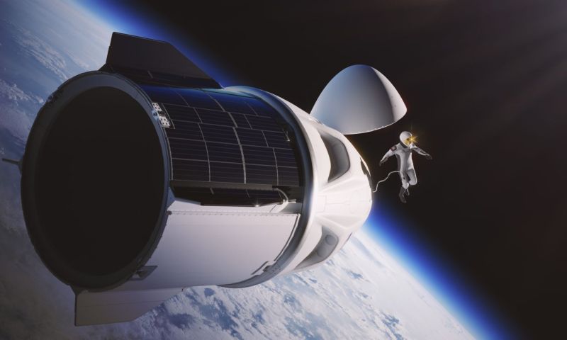 SpaceX eerste commerciële ruimtewandeling, ver van aarde