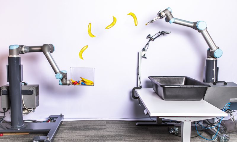 Robotarm Google kan beter gooien dan mensen