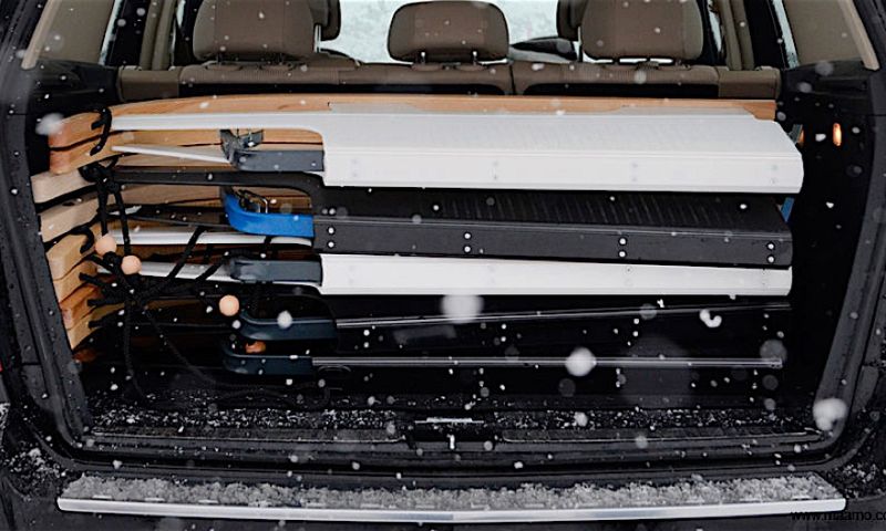 Geen witte kerst: deze klapslee berg je lekker klein op