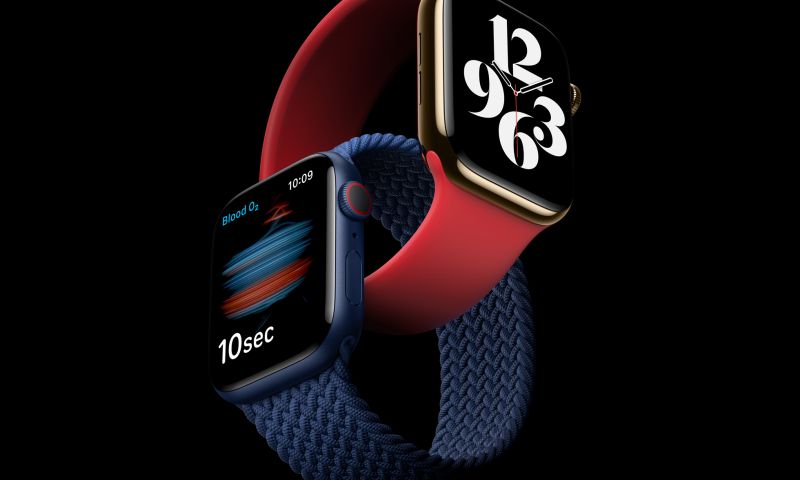 Nieuwe Apple Watch Series 6 meet zuurstofgehalte in bloed