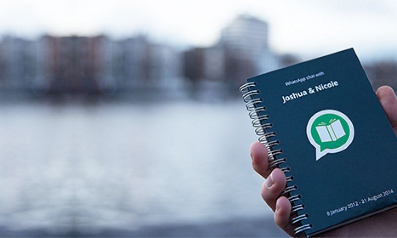 Je WhatsApp-gesprek in boekvorm met Nederlandse AppBook