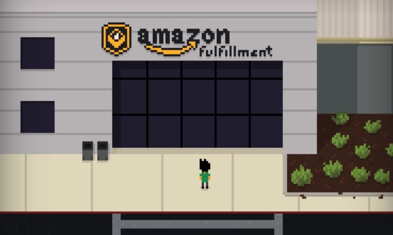 amazon boos om spelletje werkdruk orderpikkers