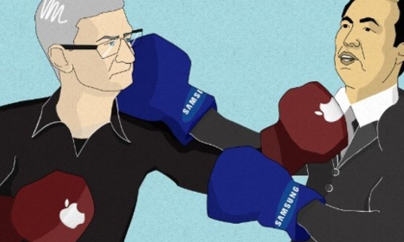 Samsung moet dit keer 'maar' 120 miljoen aan Apple betalen