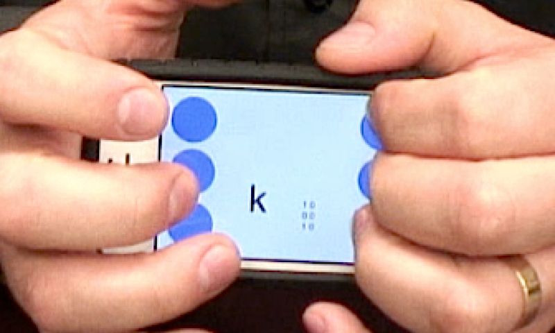 Braille-app voor touchscreens