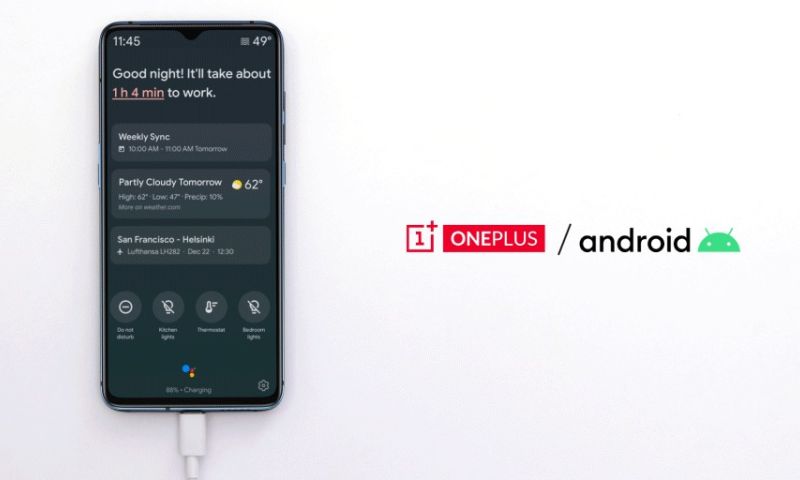 OnePlus-telefoon als slim Google Assistent-scherm te gebruiken