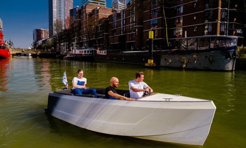 Rotterdam Tanaruz jacht 3D-printer plastic gerecycled duurzaamheid