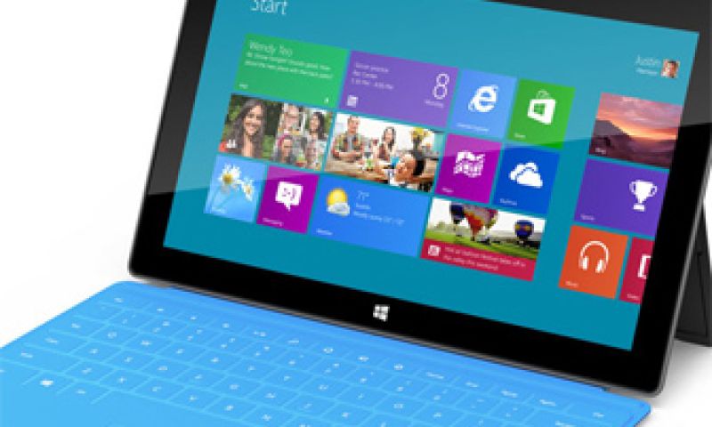 Geen goede start voor Microsoft Surface tablet