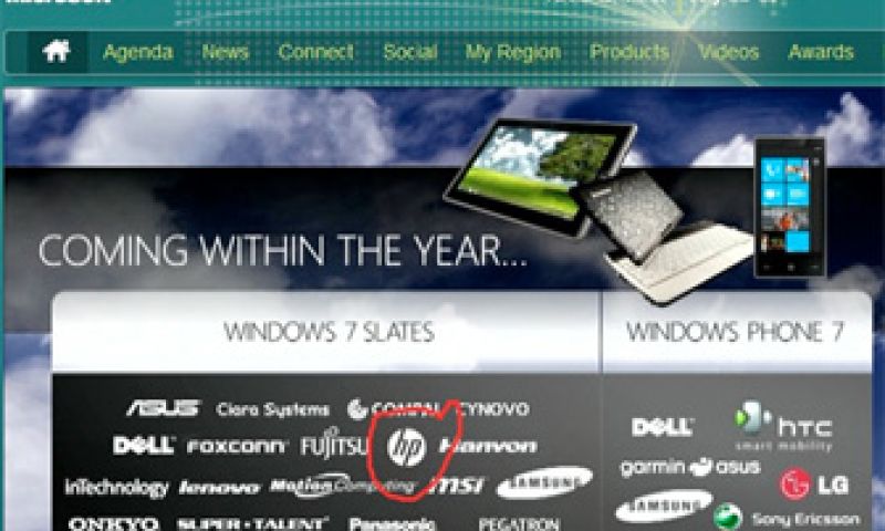 Ballmer kondigt golf Windows-tablet aan