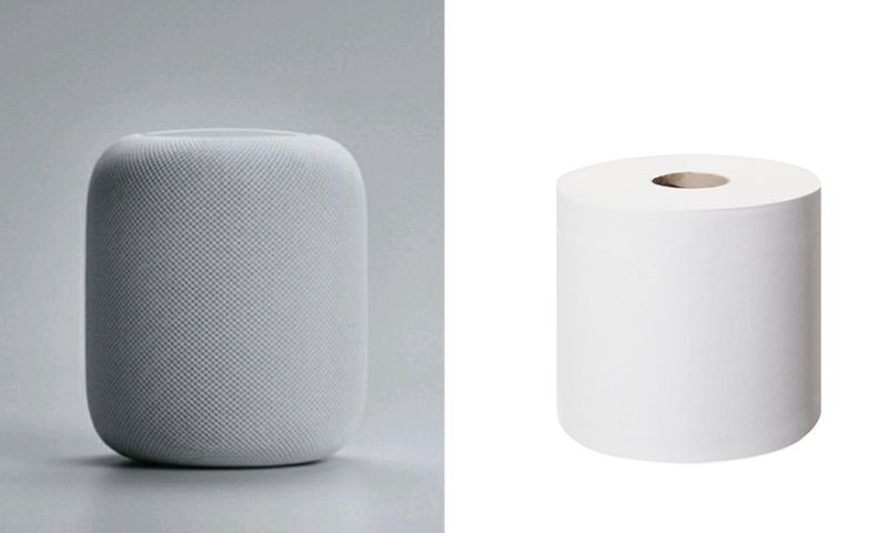 Homepod doet denken aan wc-rol of bol wol