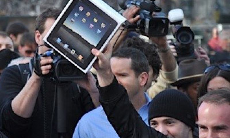 Amerika in de rij voor iPad