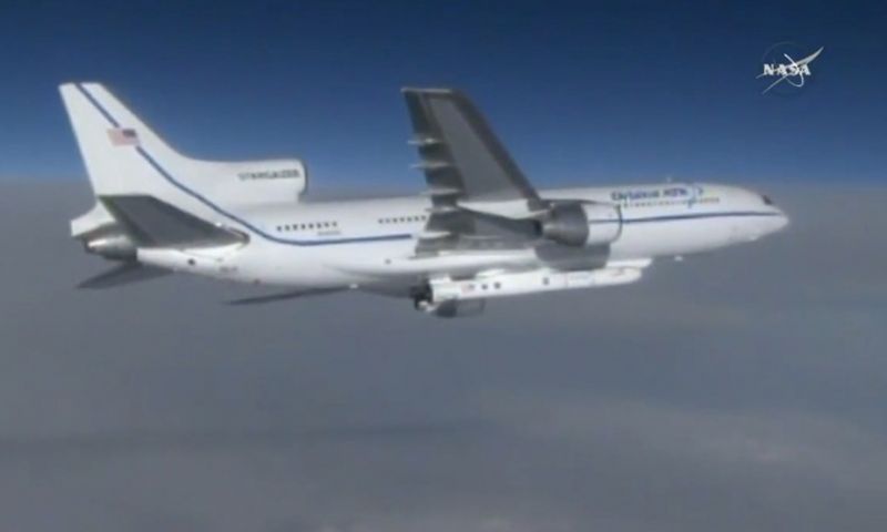 Uitgesteld: NASA lanceert orkaansatellieten met raket vanuit vliegtuig