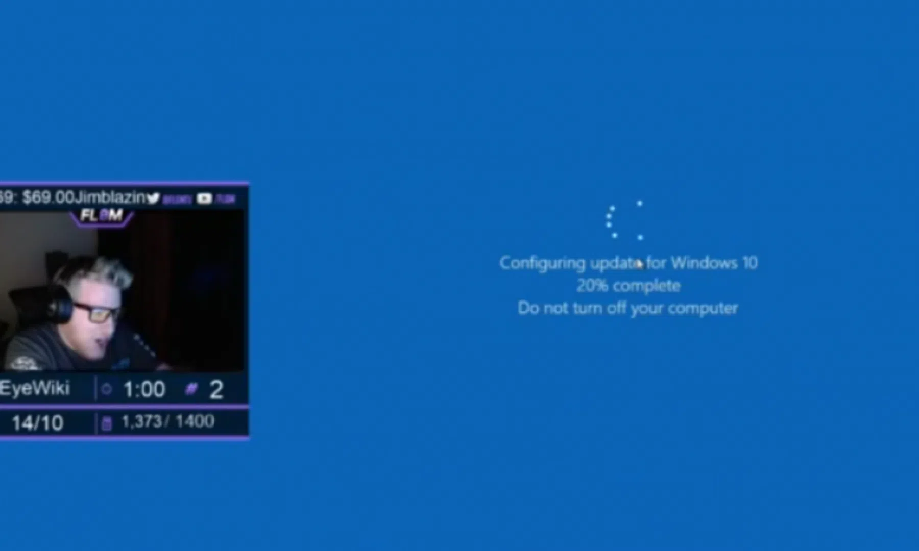 Windows 10-fail: update onderbreekt gamer met 130.000 volgers